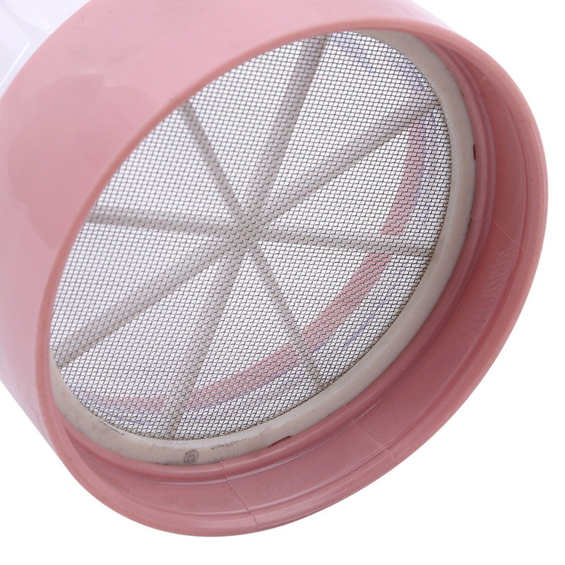 Plastmasas pūdercukura dozators ar vāku, šokolādes, kafijas, kakao pūdercukura kratītājs ar nerūsējošā tērauda sietiem Jauns