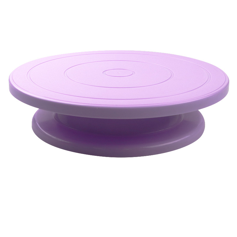 10 collu kūku grozāmais galds, rotējošs pretslīdošs apaļš kūku statīvs Kūkas dekorēšanas rīki Kūkas rotācijas galds Virtuvei DIY pannas cepšanas rīki