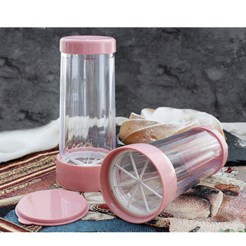 Δημιουργικό ανοξείδωτο χειροκίνητο Κοσκινιστικό αλευριού Χειροκίνητο Αλεύρι σε σκόνη Icing Sugar Sifter Κουζίνα Εργαλείο ζαχαροπλαστικής για το σπίτι