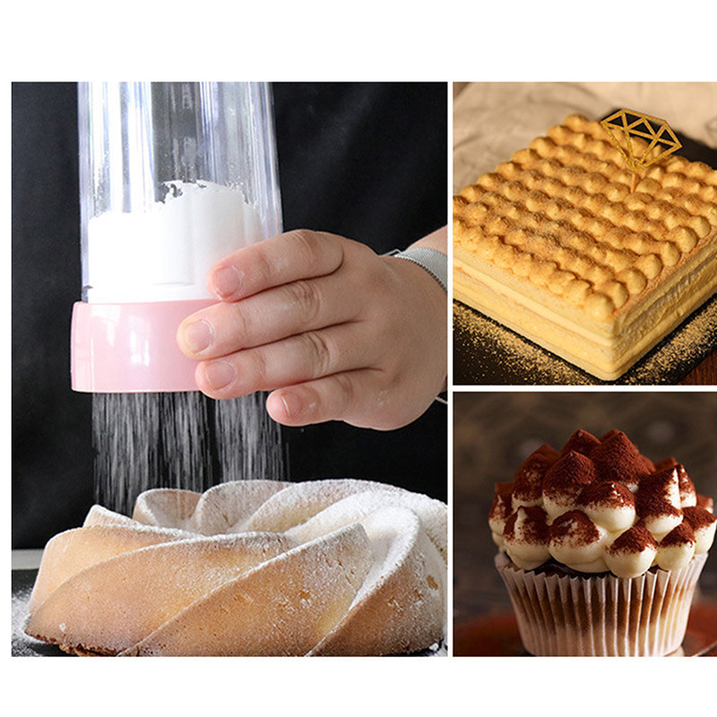 Kreatív rozsdamentes acél lisztszitáló kézi kézi lisztpor porcukor szitáló csésze konyhai otthoni sütéshez tészta