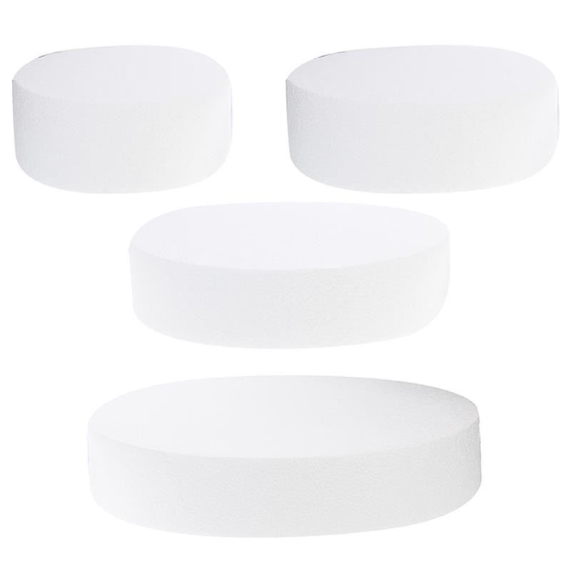 4 vnt. putplasčio pyrago embrionų modelis, rinkantis netikrus pyragus Daugiafunkciniai tortų manekenai Daugkartinio naudojimo tortų modeliai torto dekoro vakarėlio priedai