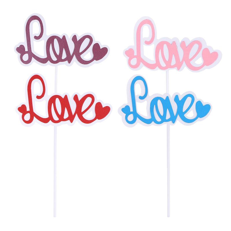 10 gab. Kēksu pildījumi MĪLESTĪBAS Vēstules Mirdzoši Romantiski Ēdieni Kēksu dekori dzimšanas dienas ballītes kāzu dekorēšanai