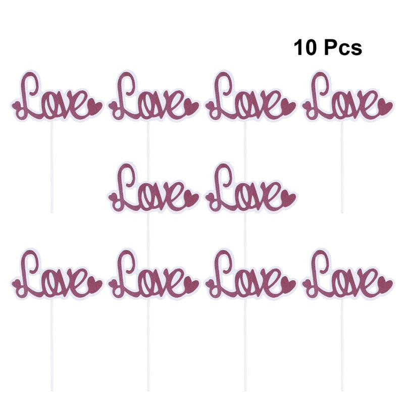 10 gab. Kēksu pildījumi MĪLESTĪBAS Vēstules Mirdzoši Romantiski Ēdieni Kēksu dekori dzimšanas dienas ballītes kāzu dekorēšanai