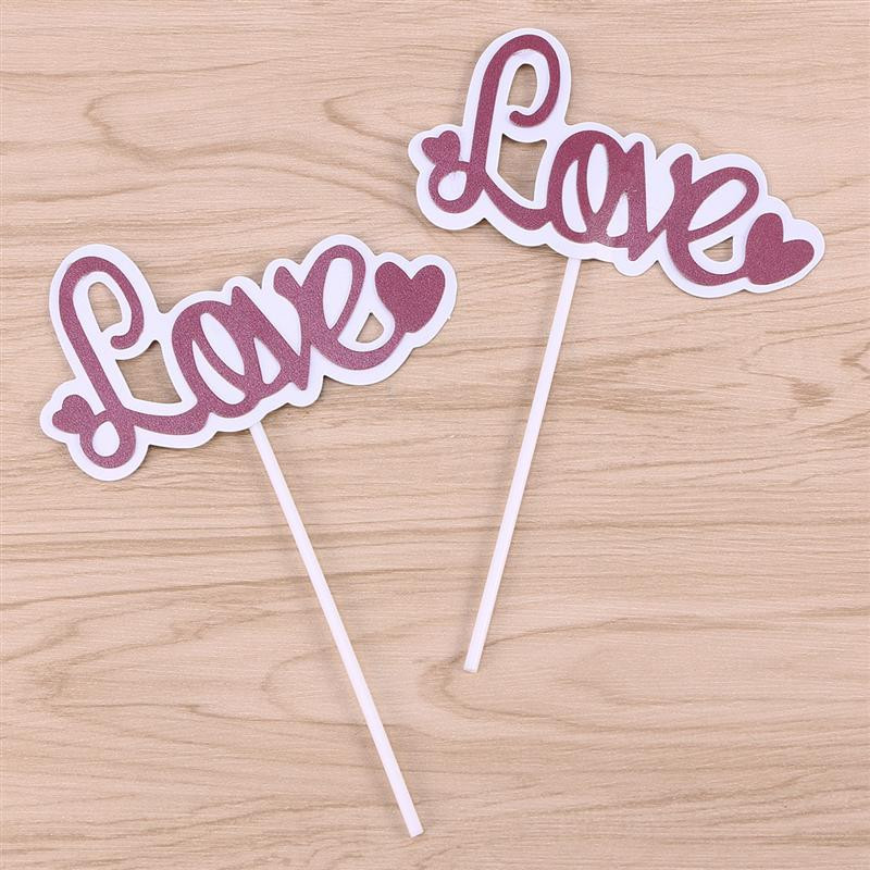10 gab. Kēksu pildījumi MĪLESTĪBAS Vēstules Mirdzoši Romantiski Ēdieni Kēksu dekori dzimšanas dienas ballītes kāzu dekorēšanai
