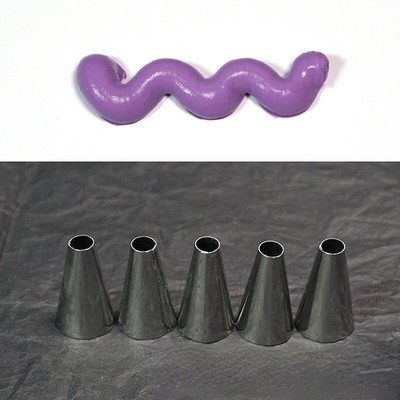 Sprauslas Konditorejas izstrādājumu dekorēšanas padomi Kūku kēksu dekorēšanas rīks 6/10 gab./komplekts Kāzu krievu sprauslas konditorejas izstrādājumu kārtainās svārki glazūras caurules