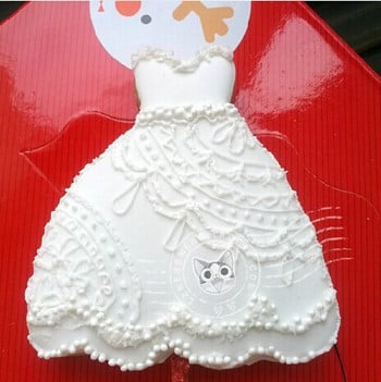 Νυφικό μεταλλικό μπισκότα Κόφτης Πριγκίπισσα φόρεμα φόρμα μπισκότων Φοντάν τούρτας ζάχαρη craft διακοσμητικό εργαλείο ψησίματος καλούπι ψωμιού