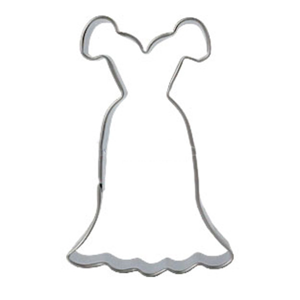 Vestuvinės suknelės metalas sausainių pjaustyklė princesė suknelė sausainių forma Fondant pyrago cukraus amatų dekoravimo priemonė kepiniams duonos forma