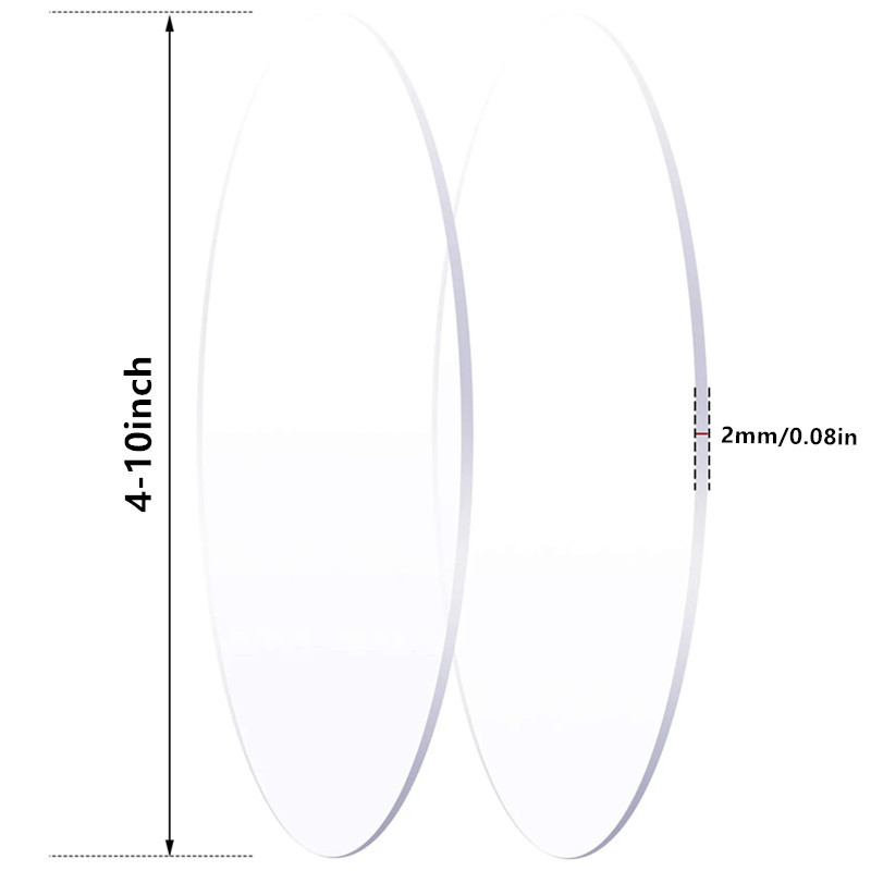 4/6/8/10 colių apvalūs akriliniai tortų diskai. Daugkartinio naudojimo akrilo tortų lentos Disko pagrindas tortams apipjaustyti dekoravimo reikmenys