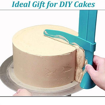 Регулируема стъргалка за торта Изглаждане на фондан Шпатули Изглаждане на ръбовете на тортата Крем Инструменти за декориране на торти Направи си сам Кухненски инструмент за печене