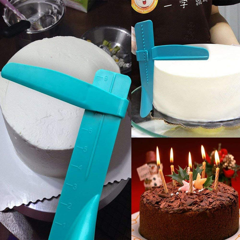 Reguliuojamas torto grandiklis Sklandesnis Fondant Menteles Torto krašto lygesnis kreminis torto dekoravimo įrankiai „Pasidaryk pats“ virtuvės kepimo įrankis