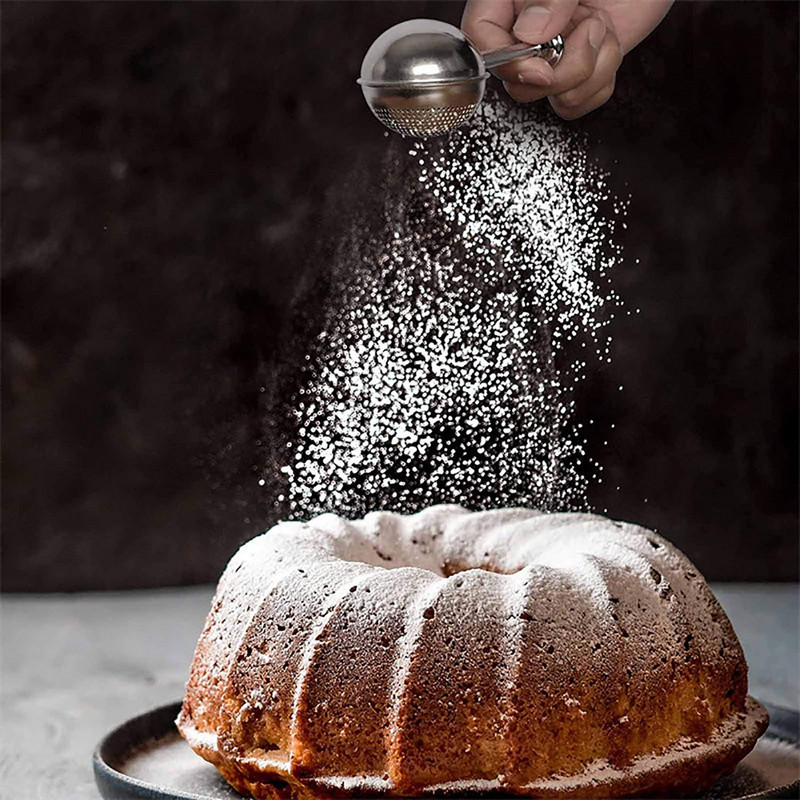 Pulvercukura kratītājs Duster Sifter Putekļu zizlis cukura miltiem garšvielām Cukura pulveris Sifter cepšanai Virtuves instrumenti Piederumi