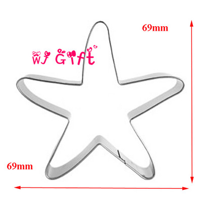 1vnt jūros žvaigždžių sausainių formelė kriauklės formos torto įrankiai fondantas cukraus gaminimo formos metalinis sausainių antspaudas jūros arklio pjaustyklė duonos forma