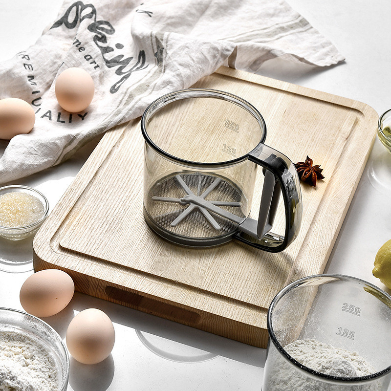 Miltu sieta glāze pulvera sieta sieta virtuves sīkrīks kūkām Rokā turams cukura sieta siets cepšanas siets sietiņš cepšanas rīki