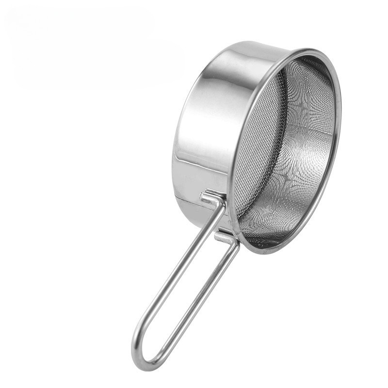 WePick Baking 40 tinklelio smulkaus tinklelio miltų sietelio cukraus pudros kakavos matcha rankinis nerūdijančio plieno miltų sieto filtras