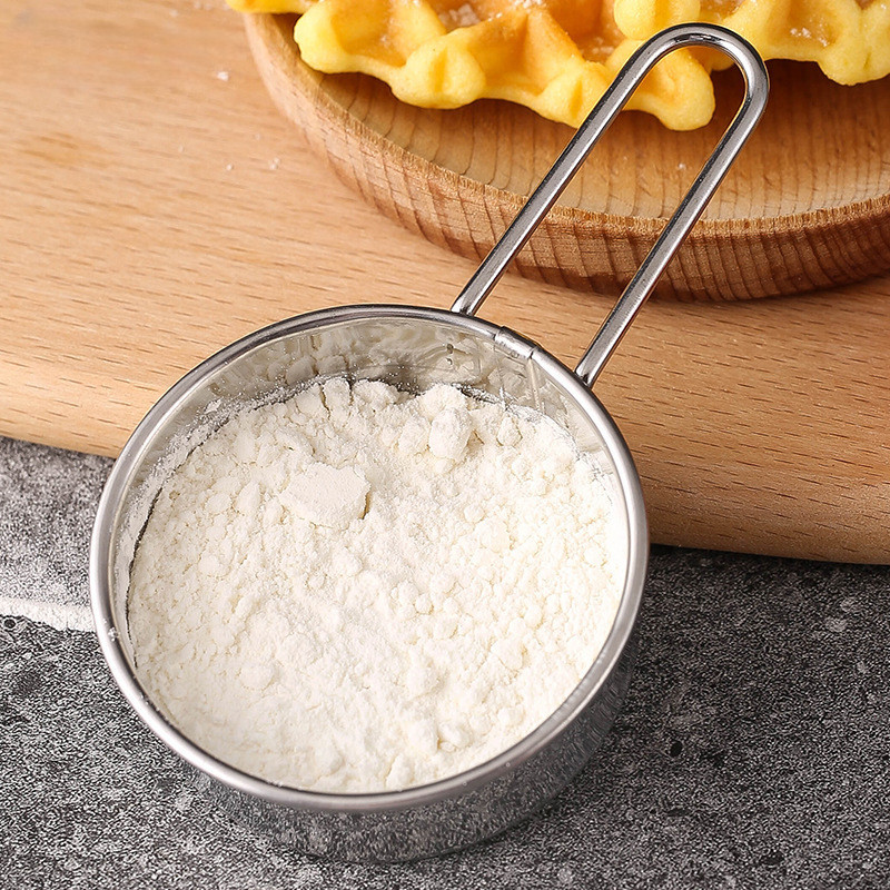 WePick Baking 40 tinklelio smulkaus tinklelio miltų sietelio cukraus pudros kakavos matcha rankinis nerūdijančio plieno miltų sieto filtras