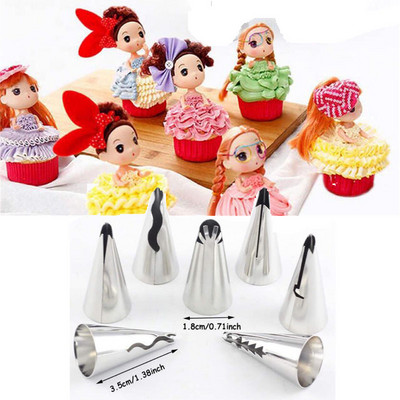 2-13db Orosz tulipán jegesedés csövek fúvókák rozsdamentes acél virágkrém tészta hegyek fúvókák zacskó Cupcake torta díszítő eszközök