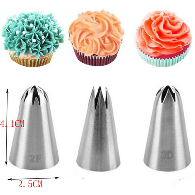 2-13db Orosz tulipán jegesedés csövek fúvókák rozsdamentes acél virágkrém tészta hegyek fúvókák zacskó Cupcake torta díszítő eszközök