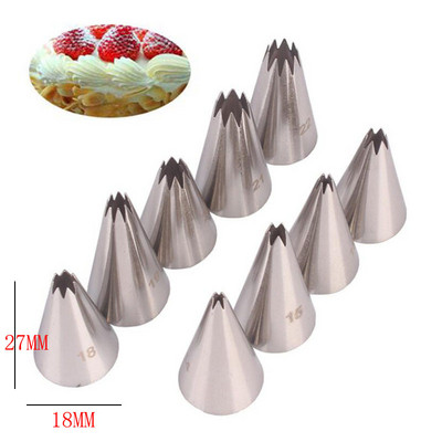 2-13db Orosz tulipán jegesedés csövek fúvókák rozsdamentes acél virágkrém tészta hegyek fúvókák zacskó Cupcake torta díszítő eszközök