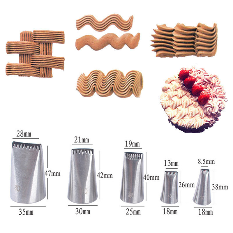 2-13db Orosz tulipán jegesedés csövek fúvókák rozsdamentes acél virágkrém tészta hegyek fúvókák zacskó Cupcake torta díszítő eszközök