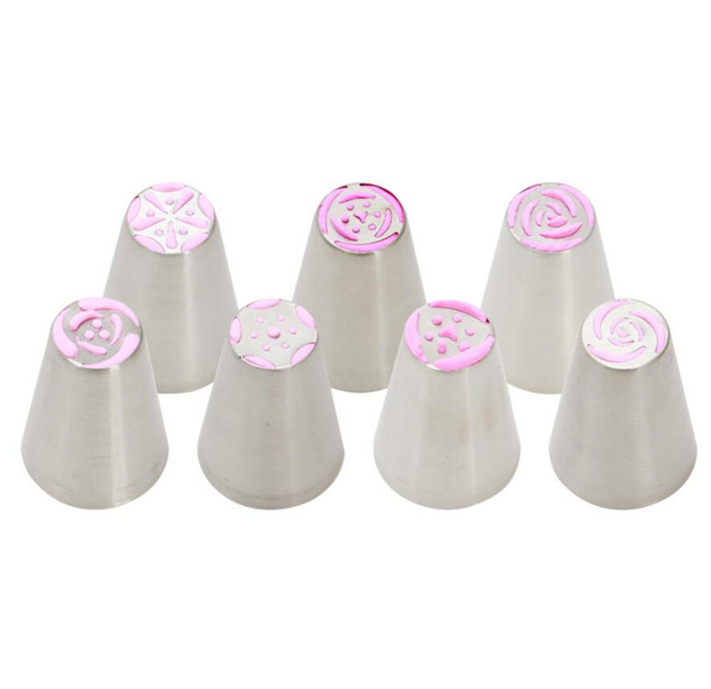 Mlaznice za cijevi Cvjetić od nehrđajućeg čelika Savjet za tijesto Kuhinjski kolačići Alati za ukrašavanje kolača Ruski tulipan Utičnica za glazuru