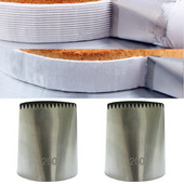 1db Extra nagy rozsdamentes acél fúvóka Jegesítő csövek fúvókák Krém torta díszítő eszközök Süteményhegy Fondant sütési kellékek