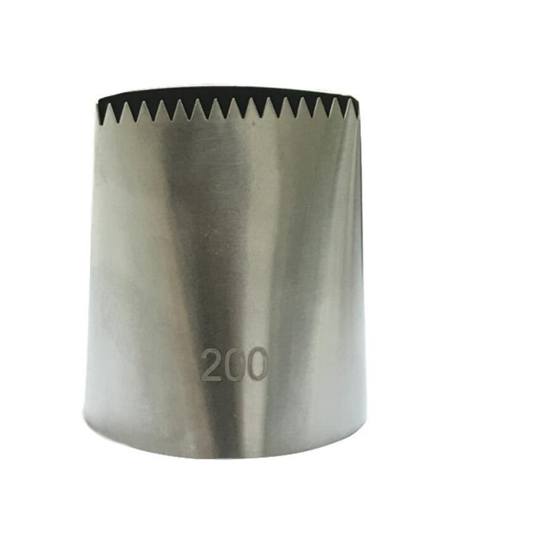 1db Extra nagy rozsdamentes acél fúvóka Jegesítő csövek fúvókák Krém torta díszítő eszközök Süteményhegy Fondant sütési kellékek