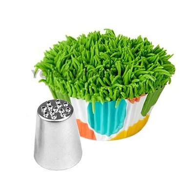 1/3 ΤΕΜ. Συμβουλές διακόσμησης κρέμας με γρασίδι κέικ Σετ ακροφύσιο Εργαλεία διακόσμησης για κέικ κέικ για κέικ κέικ ζαχαροπλαστείο Καλαμάκι από ανοξείδωτο χάλυβα