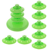 Konfekšu galda displeja bumbiņu statīvs, kurā tiek parādīts piegādes virtuļu statīvs, konfektes Daudzslāņu turētājs papīra krūzes galda virsma