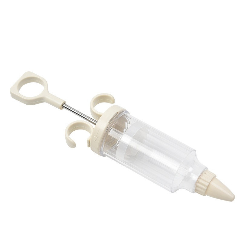 Konditorejas izstrādājumu cepumu padomi Konditorejas sprauslas Plastmasas krējuma sprausla Krējuma pistole DIY konditorejas izstrādājumu šļirce ekstrūderis virtuves sīkrīki