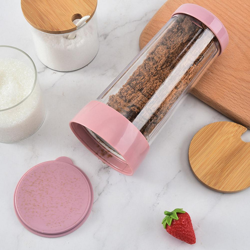 Miltu sieta glāze pārtikas kvalitātes rokas miltu sietiņš, manuāls vāka dizains sieta pulvera cepšanas rīks pusautomātiskais miltu siets