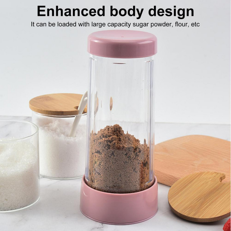 Miltu sieta glāze pārtikas kvalitātes rokas miltu sietiņš, manuāls vāka dizains sieta pulvera cepšanas rīks pusautomātiskais miltu siets