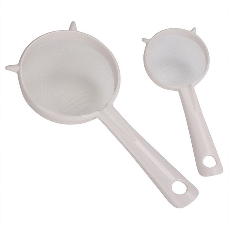 Daugkartinio naudojimo plastikinis tinklelis virtuvės rankinis neslystantis nuo nuplikimo arbatos lapų sietelis Miltų sietelis kiaurasamtis Virtuvės priedai