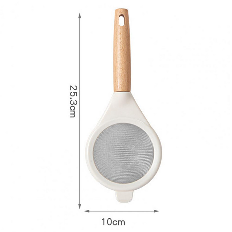 Sietiņš Karote Vienveidīgs Caurums Smalks Acs dubultā āķis Manuāli miltu siets Cukurs Kafija Rokas tīkla filtrs Virtuves padeve