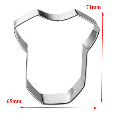 1vnt Baby Nipple drabužiai Onesie vežimėlio karūnėlė sausainių formelių metalinis rinkinys kepimo formeles konditerijos įrankis fondant torto biskvito formele