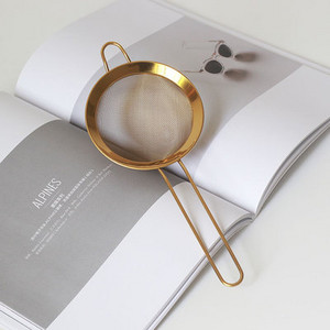 Konyhai rozsdamentes acél 8 cm-es lisztszita lisztszűrő szitapor kézi teaolajszűrő hálószűrő szita sütőeszközök