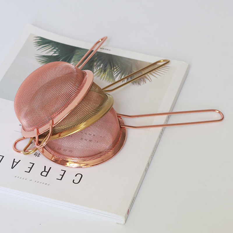 Konyhai rozsdamentes acél 8 cm-es lisztszita lisztszűrő szitapor kézi teaolajszűrő hálószűrő szita sütőeszközök