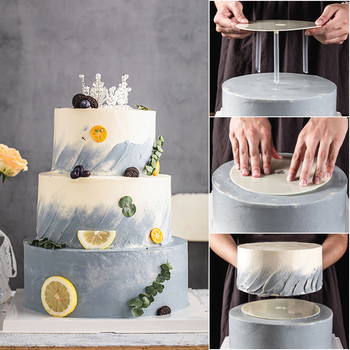 Πλαίσιο στήριξης κέικ πολλαπλών στρώσεων Πρακτικές βάσεις Φόρμα στρογγυλό επιδόρπιο Στήριγμα Spacer Piling στηρίγμα κουζίνας DIY Εργαλείο διακόσμησης κέικ