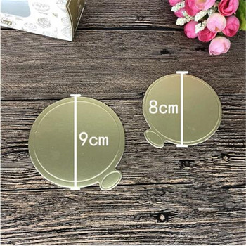 2023 100 бр. Ronde Cake Boards Goud Papier Cupcake Dessert Displays Tray Card Board Bakken Cake Hard Papier Pad Bakken Tool