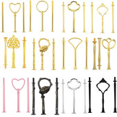 1 rinkinio torto lėkščių stovai, daugialypiai 2/3 pakopų lėkštės rankenos tvirtinimo aparatūros strypo įrankis torto lėkštės stovas Vestuvių gimtadienio tortų stovas