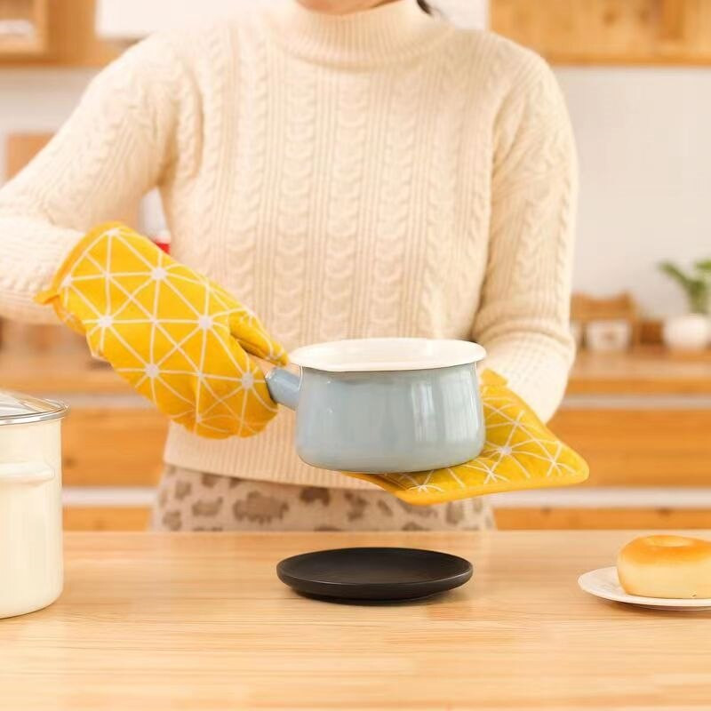 1 pakelis medvilninių ir lininių kepimo pirštinių Mikrobangų krosnelės pirštinės namų izoliacija virtuvės kepimo orkaitės specialieji įrankiai