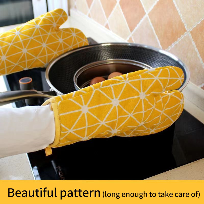 1 pakelis medvilninių ir lininių kepimo pirštinių Mikrobangų krosnelės pirštinės namų izoliacija virtuvės kepimo orkaitės specialieji įrankiai