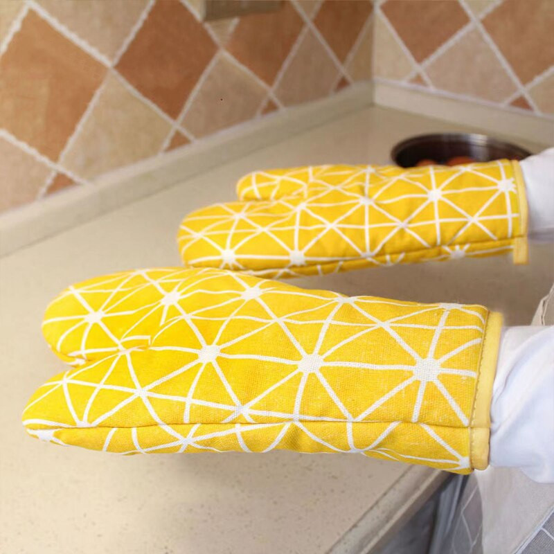 1 pakelis medvilninių ir lininių kepimo pirštinių Mikrobangų krosnelės pirštinės namų izoliacija virtuvės kepimo orkaitės specialieji įrankiai