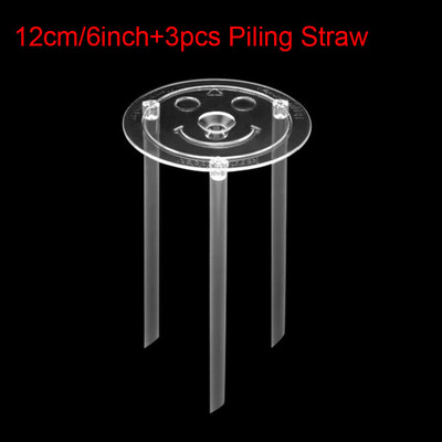 Daugiasluoksnis pyrago stovas, apvalus šypsenėlė Desertas tarpiklis atraminis rėmas tarpiklis polių sukrovimas laikiklis Tortų kepimo įrankiai "pasidaryk pats"