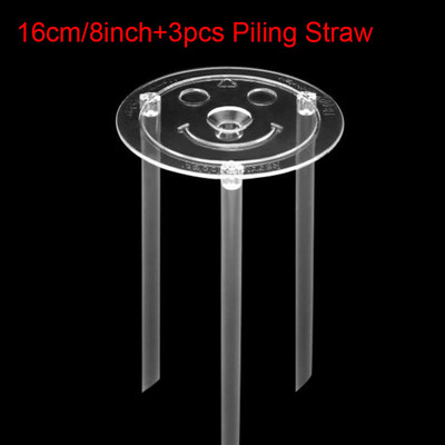 Daugiasluoksnis pyrago stovas, apvalus šypsenėlė Desertas tarpiklis atraminis rėmas tarpiklis polių sukrovimas laikiklis Tortų kepimo įrankiai "pasidaryk pats"