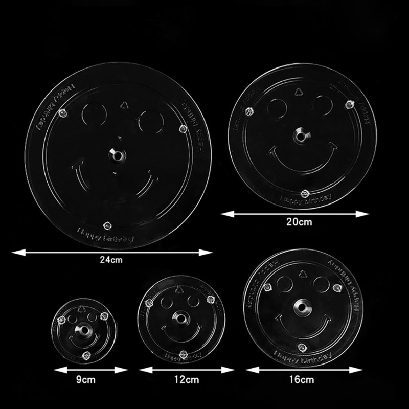 Daugiasluoksnis pyrago stovas, apvalus šypsenėlė Desertas tarpiklis atraminis rėmas tarpiklis polių sukrovimas laikiklis Tortų kepimo įrankiai "pasidaryk pats"
