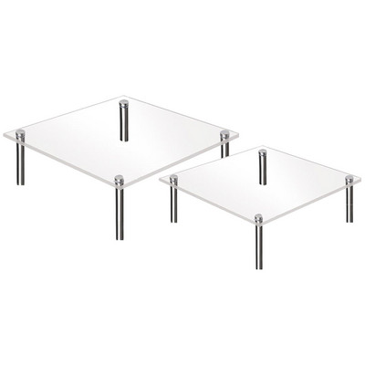 2 gab. kūku deserta turētāja displeja statīvs, caurspīdīgs cupcake, akrila kapacilos par figūru