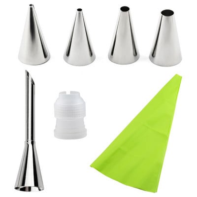 7/13/25/28 gab komplekts Krēms Uzgaļi Konditorejas instrumenti Piederumi kūku dekorēšanai Konditorejas maisiņš Virtuve Maizes ceptuve Konditorejas izstrādājumi