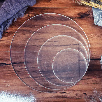 5/10/15/20/25 см кръгли акрилни дискове за торта DIY Art Blank Board Подставка за инструменти за торта Поставка Инструмент за декорация на торта Аксесоари за печене
