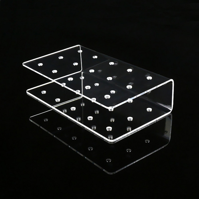 Naujas skaidrus 15 skylių stačiakampis tortų vakarėlio laikiklis Stovas Ledinukų saldainių laikiklis Vestuvių vakarėliui