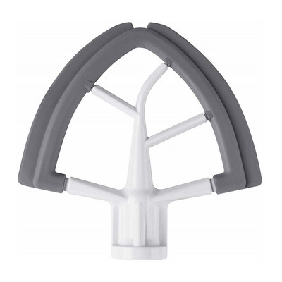 Pakreiptos galvutės plokščias plaktuvas, silikoninis maišytuvas, virtuvės maišymo priedas, skirtas Kitchenaid 4,5-5QT virtuvės priedams pakeisti